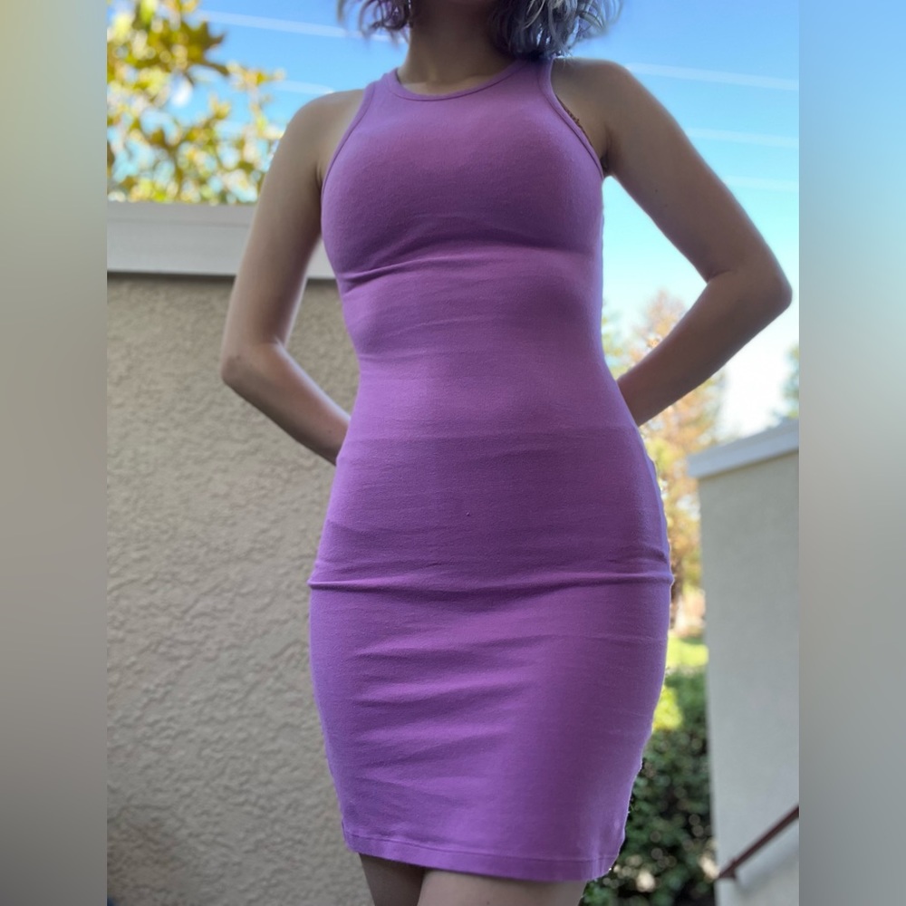 Purple Bodycon Dress